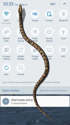 Snake in Hand Joke - iSnake android App screenshot 0